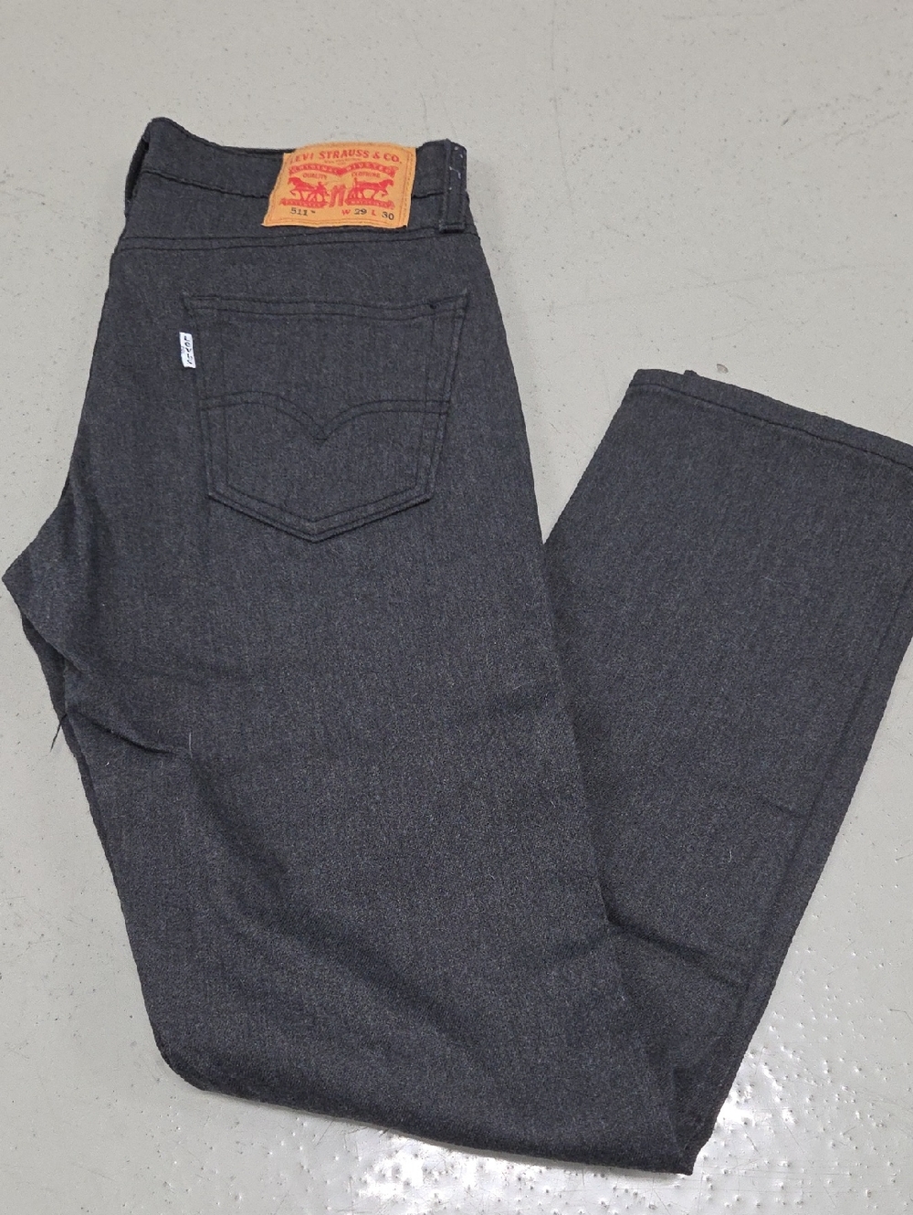 Levi's Men's Dark Charcoal Gray Jeans LIGHTWEIGHT